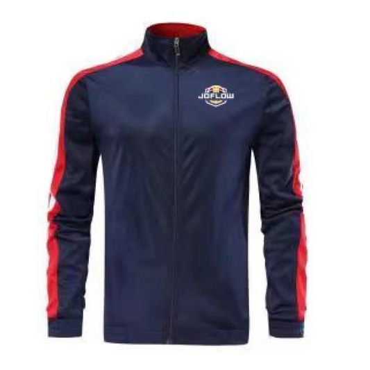 Zip Up Thin Jacket (Blue and Red)